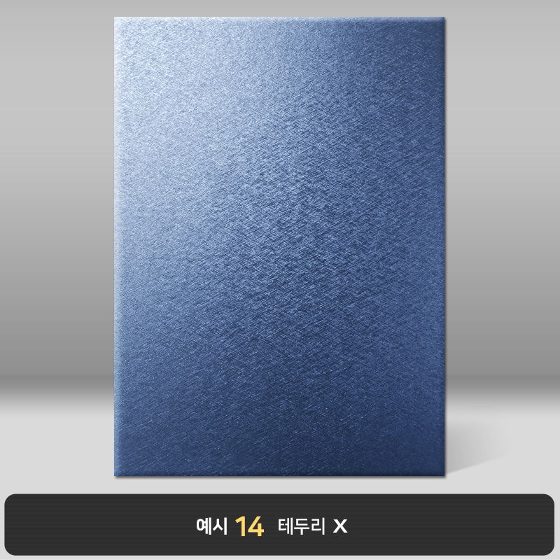 블루 메탈레자 상장케이스 세로형 MT01