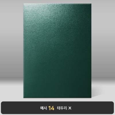 녹색 가죽레자 상장케이스 세로형 GL07