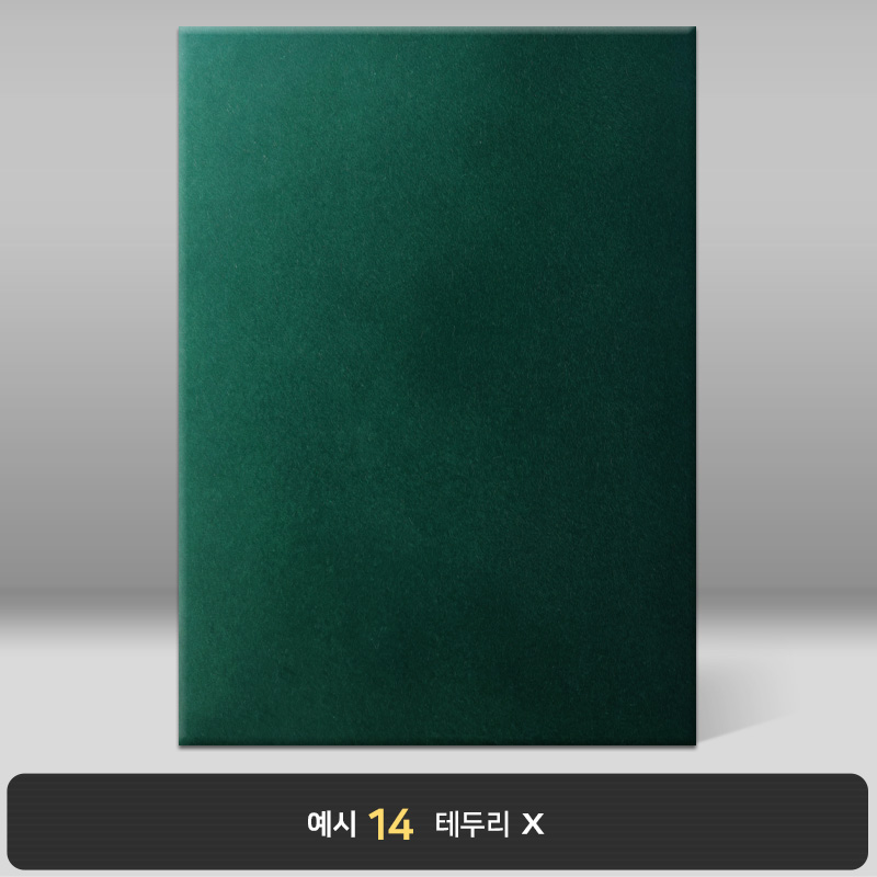 녹색 우단 상장케이스 세로형 BB19