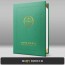 진녹색 엠보패턴 상장케이스 세로형 A28