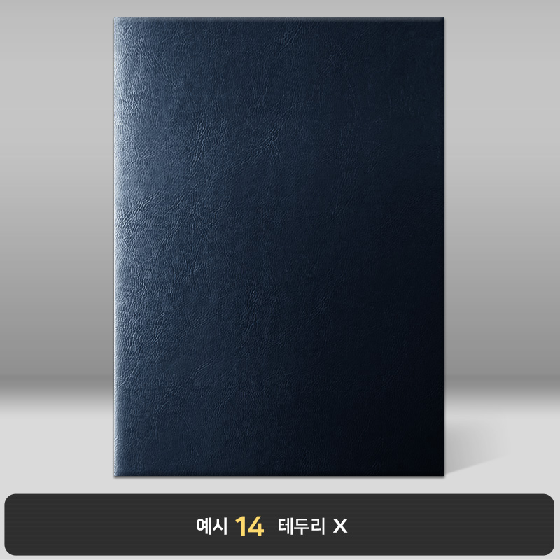 네이비 레더텍스C 상장케이스 세로형 D07