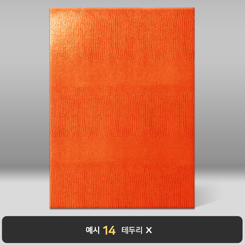 오렌지 레더텍스S 상장케이스 세로형 D19