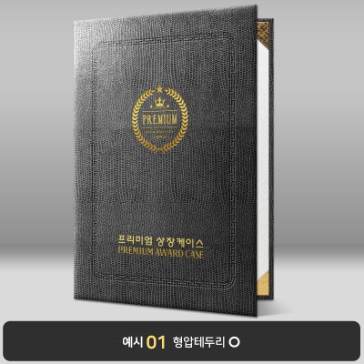 그레이 레더텍스S 상장케이스 세로형 D22