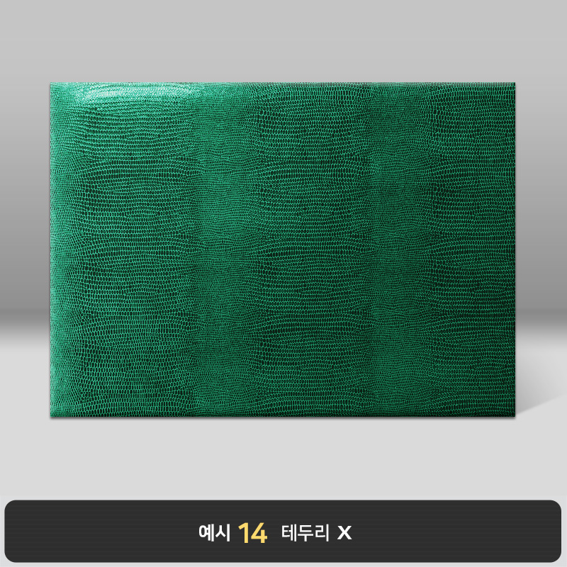 그린 레더텍스S 상장케이스 노트북형 D29