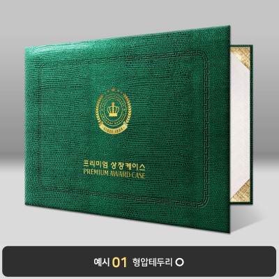 그린 레더텍스S 상장케이스 가로형 D30