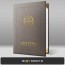 초콜릿 리넨패턴 상장케이스 세로형 G10