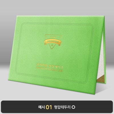 연두색 윌로우트위그 상장케이스 노트북형 I08