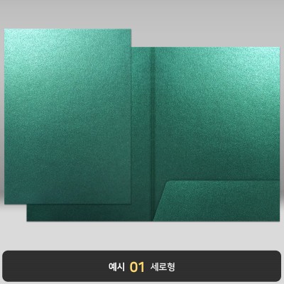 그린펄 종이상장케이스 한쪽포켓형 JH10