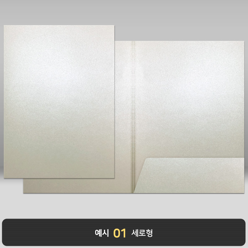 화이트펄 종이상장케이스 한쪽포켓형 JH12