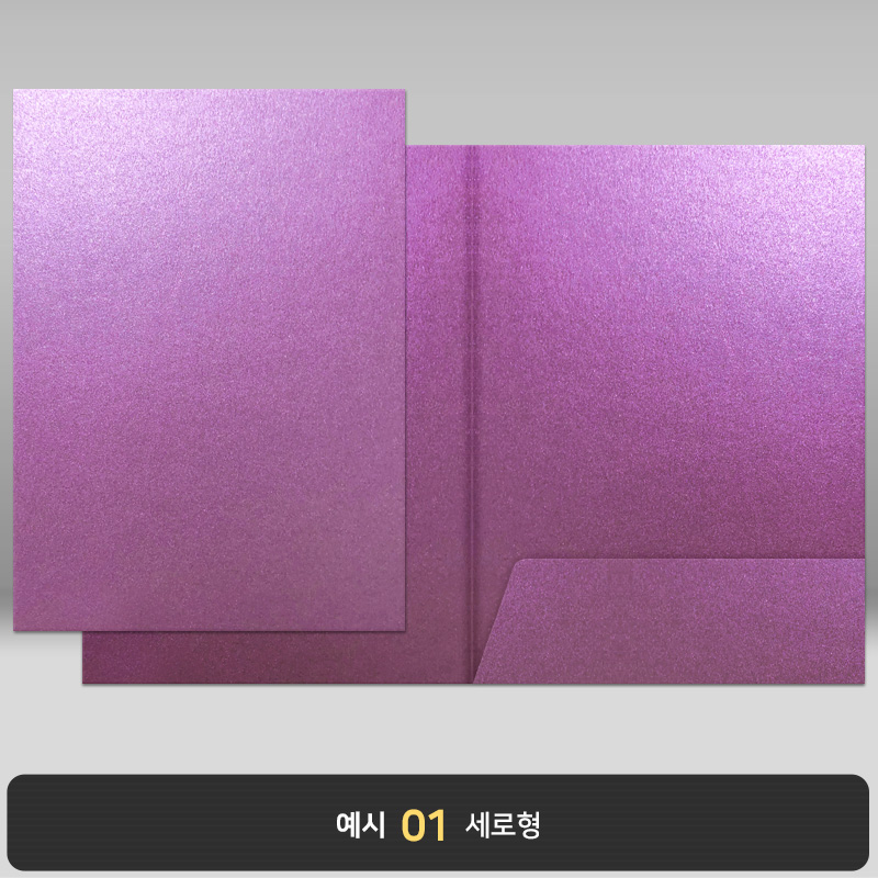 퍼플펄 종이상장케이스 한쪽포켓형 JH13
