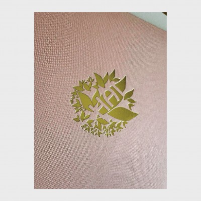 상장케이스_세로형_복숭아_엠보패턴 SC000569