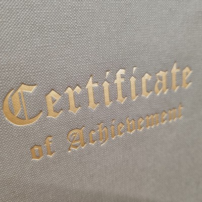 상장케이스 샘플_세로형_크라프트_엠보패턴 SC000979