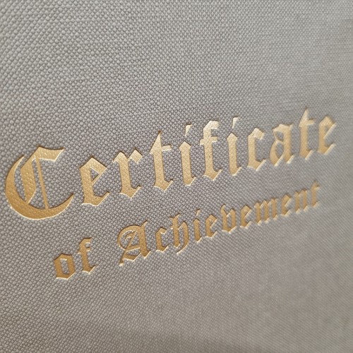 상장케이스 샘플_세로형_크라프트_엠보패턴 SC000979