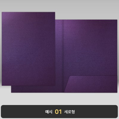 청보라펄 종이상장케이스 한쪽포켓형 JH23