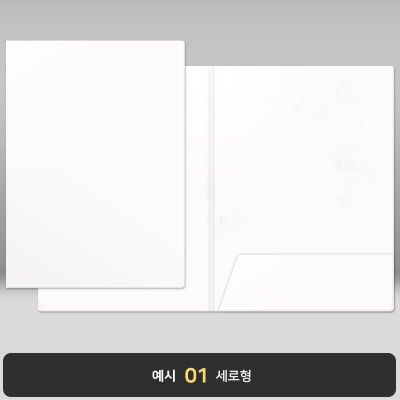 백색 하드 종이상장케이스 한쪽포켓형 JH27