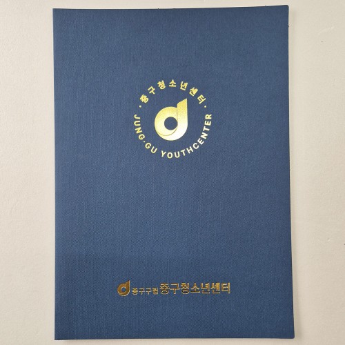 군청색 패브릭 종이상장케이스 기본형 SC001876