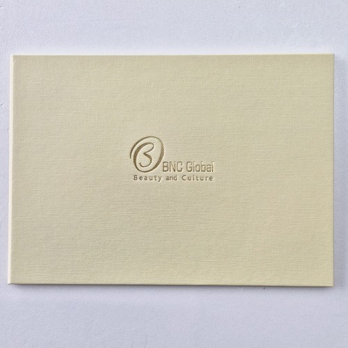 크림 엠보패턴 상장케이스 가로형 SC001892