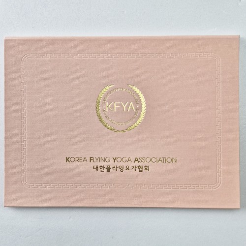 복숭아 엠보패턴 상장케이스 노트북형 SC001905