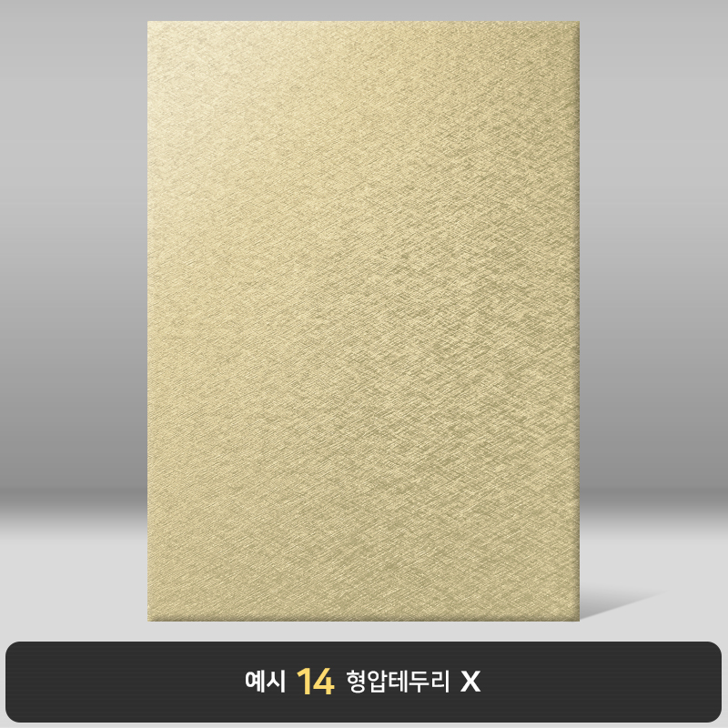 빈티지골드 메탈레자 상장케이스 세로형 MT19