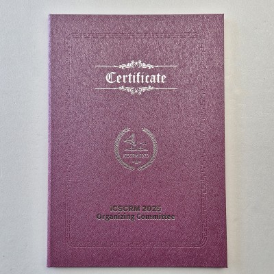 퍼플 메탈레자 상장케이스 세로형 SC001955
