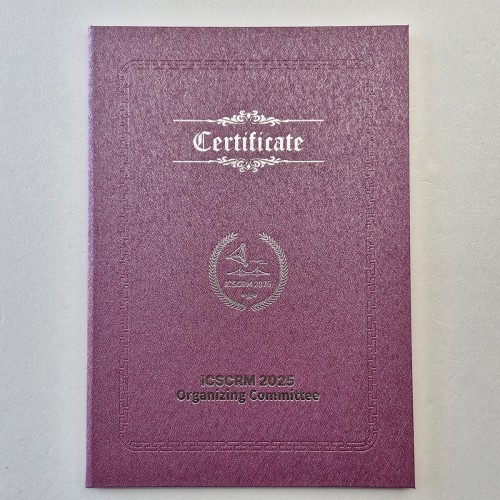 퍼플 메탈레자 상장케이스 세로형 SC001955