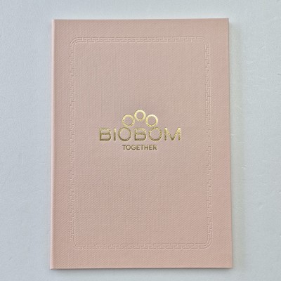 복숭아 엠보패턴 상장케이스 세로형 SC002008