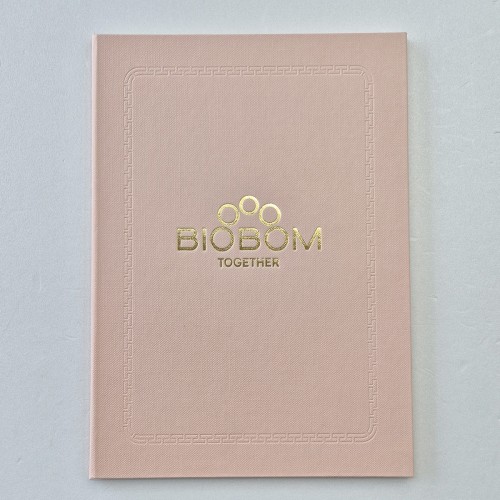 복숭아 엠보패턴 상장케이스 세로형 SC002008