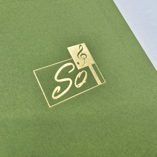 올리브 엠보패턴 상장케이스 세로형 SC002042