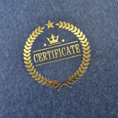 남청색 수한지패턴 상장케이스 세로형 SC002056