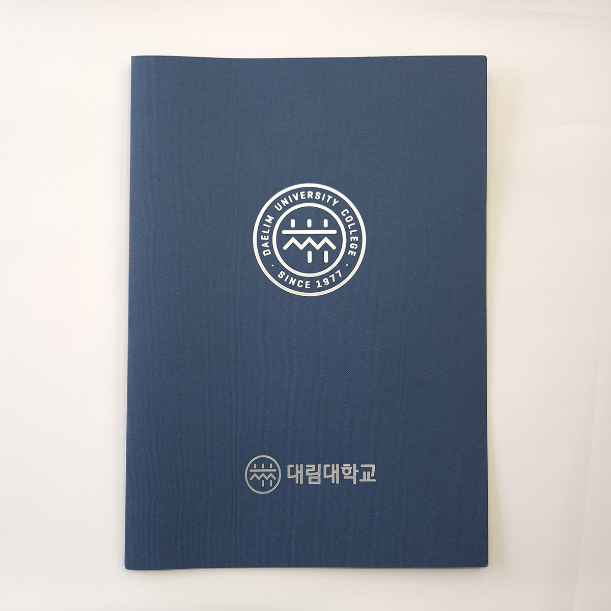 군청색 패브릭 종이상장케이스 면지형 SC002060
