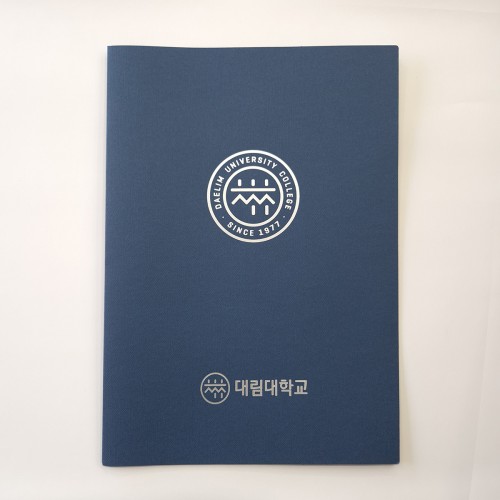 군청색 패브릭 종이상장케이스 면지형 SC002060