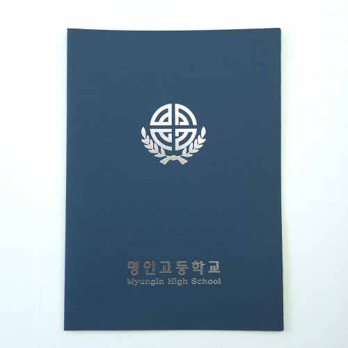 군청색 패브릭 종이상장케이스 기본형 SC002069
