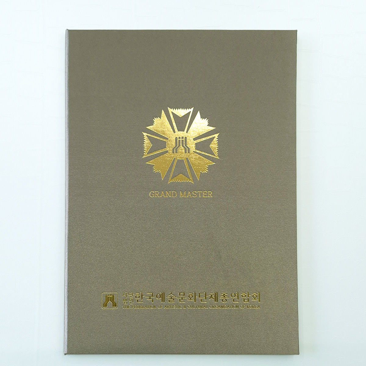 카키 실크 상장케이스 세로형 SC002083
