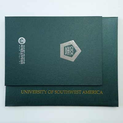 그린 메탈레자 상장케이스 세로형 별사이즈 SC002085
