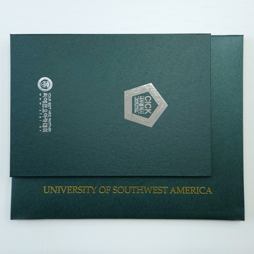 그린 메탈레자 상장케이스 세로형 별사이즈 SC002085