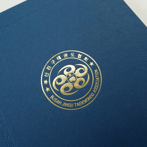 엔틱블루 엑스패턴 친환경 상장케이스 세로형 SC002093