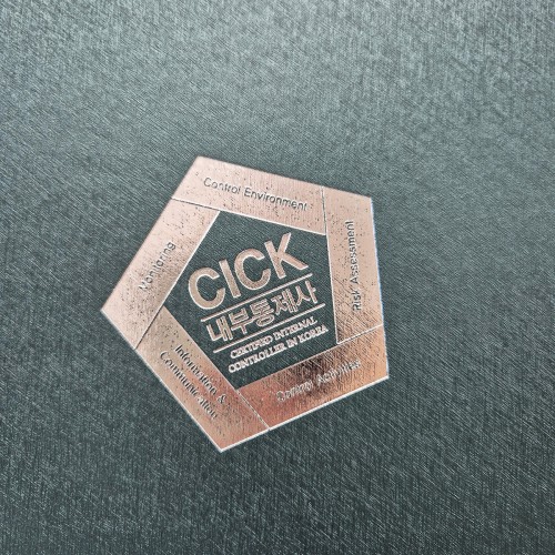 그린 메탈레자 고급 상장케이스 세로형 SC002105