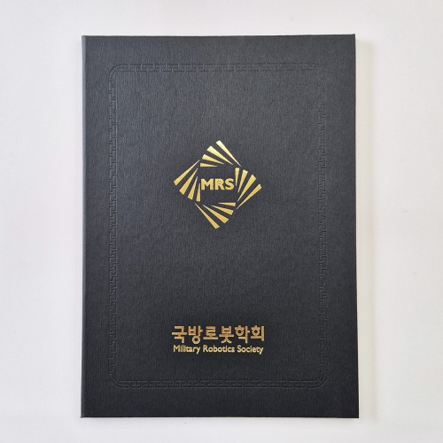 검정 나뭇결패턴 친환경 상장케이스 세로형 SC002125