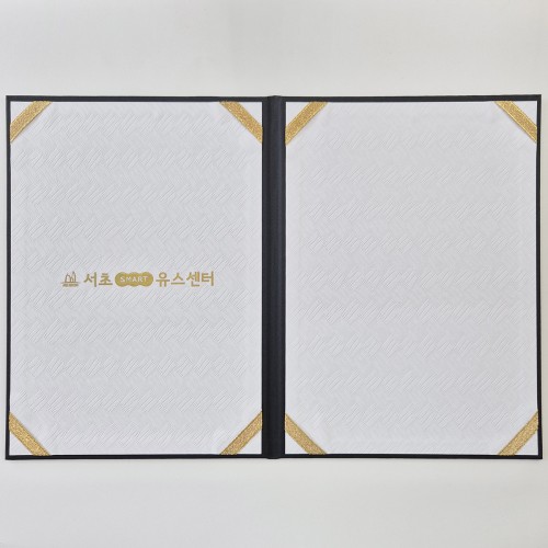 검정 엠보패턴 친환경 상장케이스 세로형 SC002131