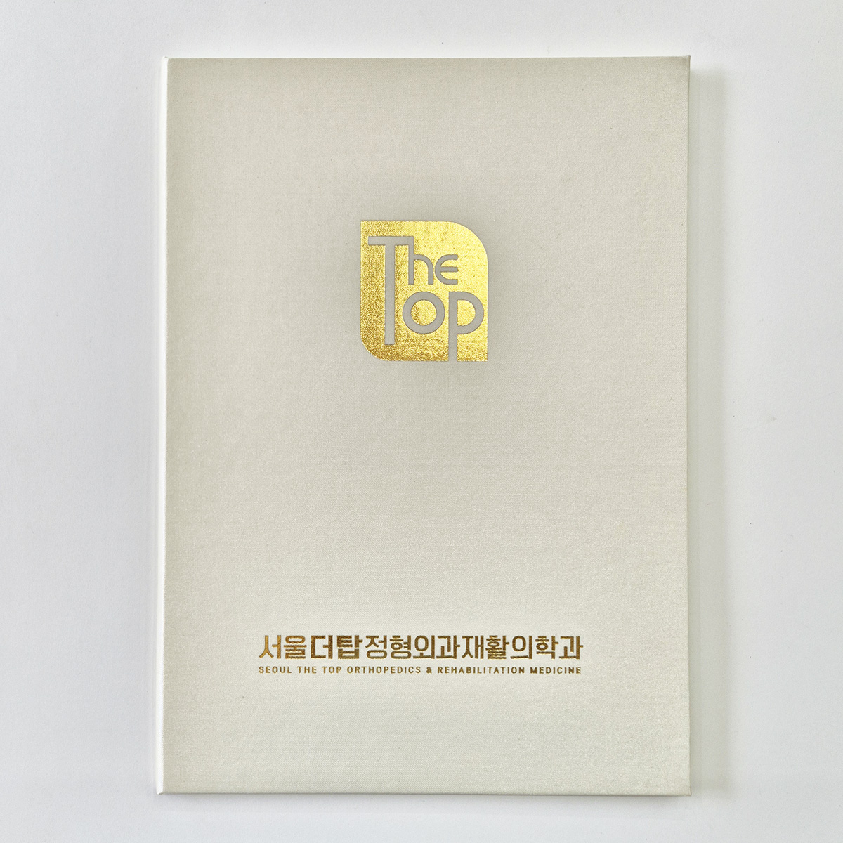 아이보리 실크 리얼패브릭 상장케이스 세로형 SC002141