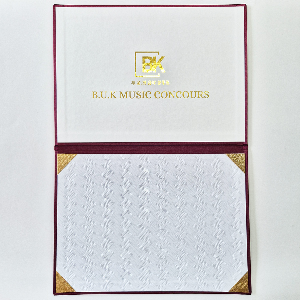 와인 실크 리얼패브릭 상장케이스 노트북형 SC002145