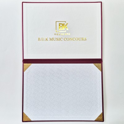 와인 실크 리얼패브릭 상장케이스 노트북형 SC002145