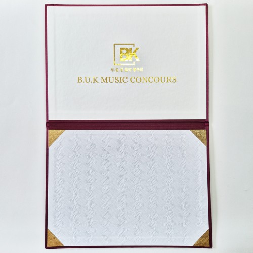 와인 실크 리얼패브릭 상장케이스 노트북형 SC002145