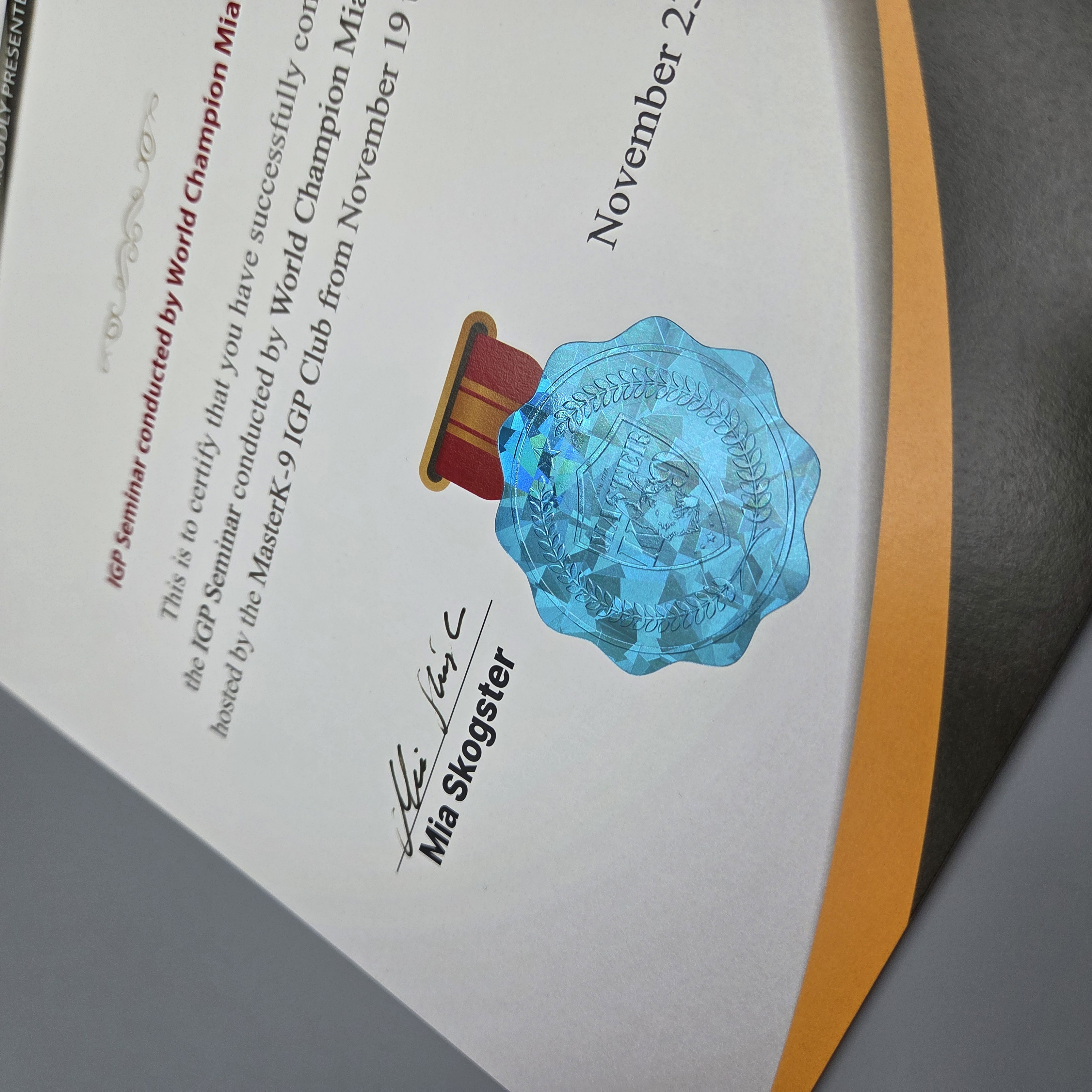 프라임 상장용지 인쇄샘플 SD000950 K9 애견학교