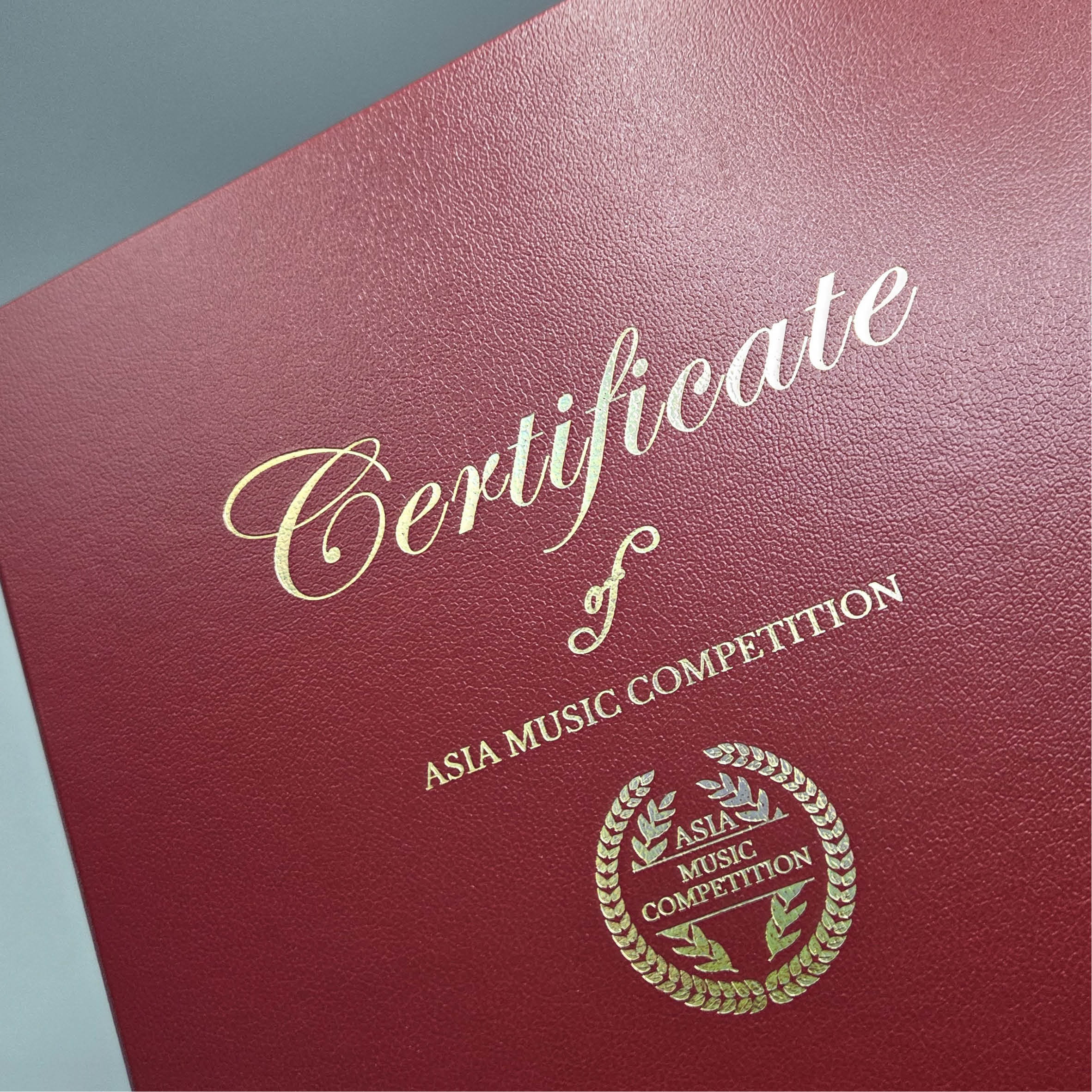 자주 가죽레자 상장케이스 SC002150