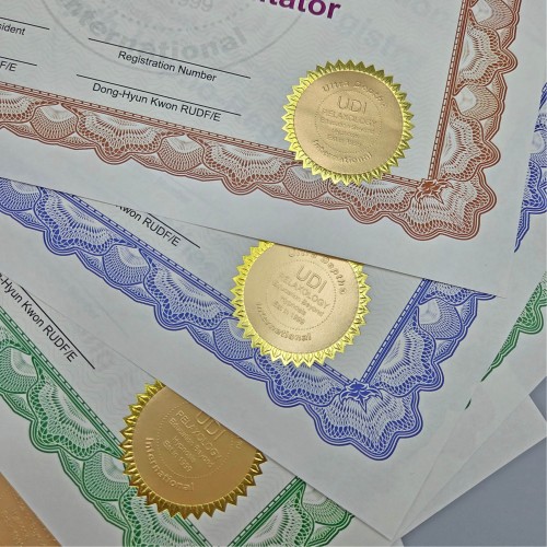 프라임 상장용지 인쇄샘플 SD000956 UDI