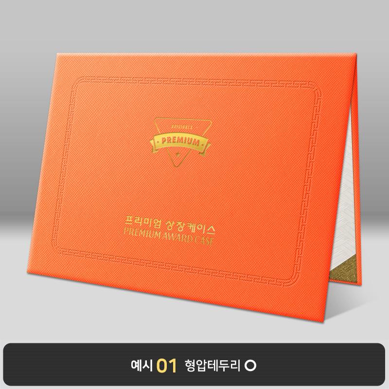오렌지 엑스패턴 상장케이스 노트북형 B20