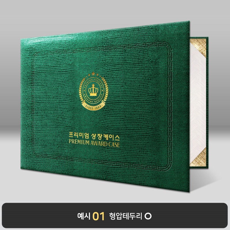 그린 레더텍스S 상장케이스 가로형 D30
